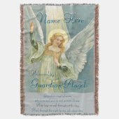 Een naam toevoegen | Guardian Angel Blanket Deken (Voorkant Verticaal)