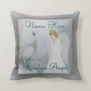Een naam toevoegen  Guardian Angel Pillow Kussen