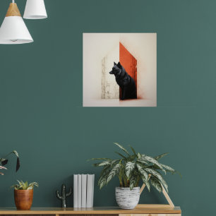 Een naast elkaar geplaatste scènes van natuur poster