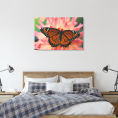 Een Nachaapster van de monarchvlinder Canvas Afdruk (Insitu (Slaapkamer))