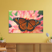 Een Nachaapster van de monarchvlinder Canvas Afdruk (Insitu (Woonkamer))