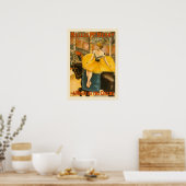 Een nacht bij de circus - druk poster (Keuken)