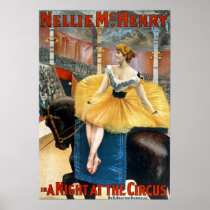 Een nacht bij de Circus Matte Print