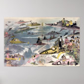 Een nacht bij de opera in 2000 door Albert Robida Poster (Voorkant)