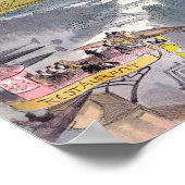 Een nacht bij de opera in 2000 door Albert Robida Poster (Hoek)