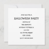 Een nacht bij de tandarts kaart (Achterkant)