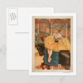 Een nacht bij het Poster van het theatrisch Spel v Briefkaart (Voorkant / Achterkant)