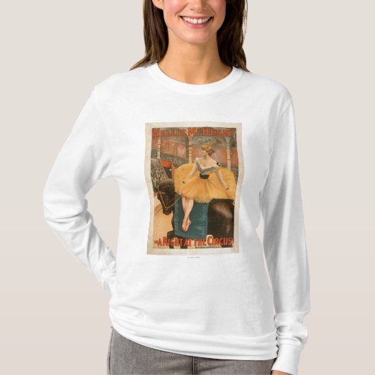 Een nacht bij het Poster van het theatrisch Spel v T-shirt (Voorkant)