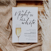 Een nacht in alle witte verjaardag kaart