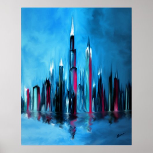 Een nacht in de stad poster (Voorkant)