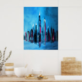 Een nacht in de stad poster (Keuken)