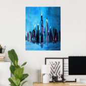 Een nacht in de stad poster (Thuiskantoor)