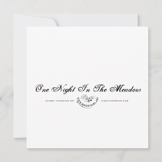 Een nacht in de wei - Mini Print (Achterkant)