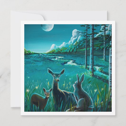 Een nacht in de wei - Mini Print (Voorkant)