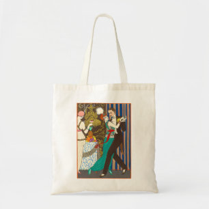 Een nacht in Decadent Paris Art Deco Canvas tas