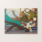 Een nacht in Decadent Paris Art Deco Puzzle Legpuzzel (Horizontaal)