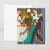 Een nacht in Decadent Paris Art Deco Uitnodigingen (Voorkant / Achterkant)