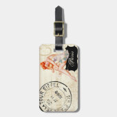 Een nacht in het bagagelabel van Parijs (Voorkant verticaal)