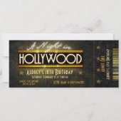 Een nacht in Hollywood Ticket Kaart (Voorkant)