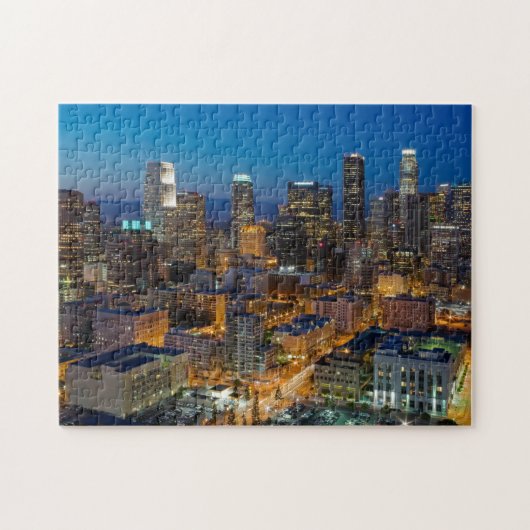 Een nacht in Los Angeles Puzzle Legpuzzel (Horizontaal)