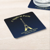Een nacht in Parijs Kartonnen Onderzetters (Schuin)