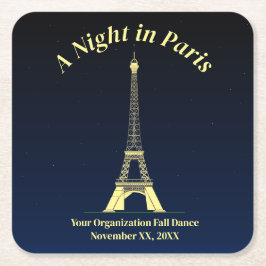Een nacht in Parijs Kartonnen Onderzetters