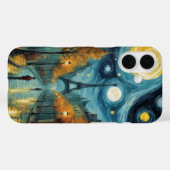 Een nacht in Parijs met Eiffeltoren Van Gogh stijl Case-Mate iPhone Case (Achterkant (horizontaal))
