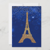 Een nacht in Parijs zweet zestien uitnodiging (Achterkant)