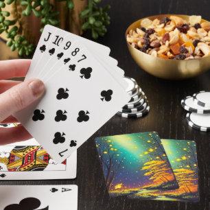 Een nacht met vuurvliegjes pokerkaarten