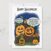 Een nacht om te herinneren vakantie Halloween Flat Feestdagenkaart (Voorkant)