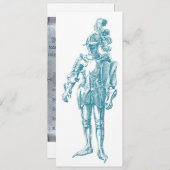 Een nacht om te onthouden - middeleeuwse uitnodigi kaart (Voorkant / Achterkant)