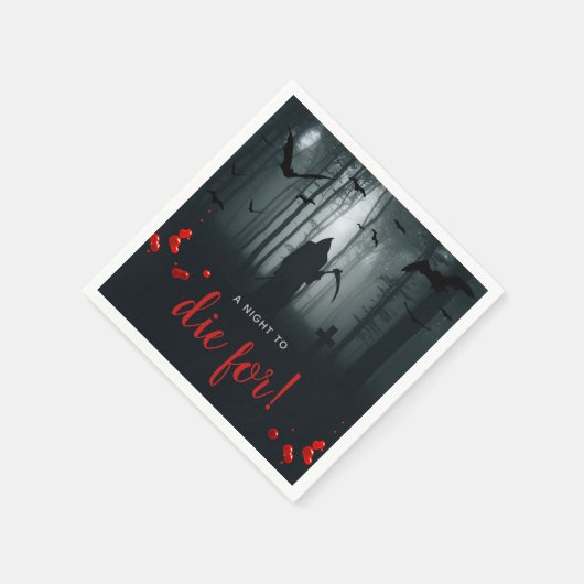 Een nacht om voor te sterven! Halloween Party Servet (Hoek)