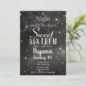 Een nacht onder de sterren 'Dark Night Sky Sweet' Kaart (Staand voorkant)