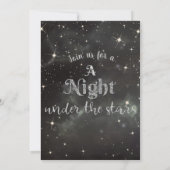 Een nacht onder de sterren 'Dark Night Sky Sweet' Kaart (Achterkant)