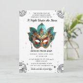 Een nacht onder de sterren Gold Prom Kaart (Staand voorkant)