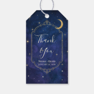Een nacht onder de sterren Hemelse luchten Bruilof Cadeaulabel