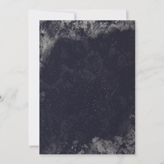 Een nacht onder de sterren Save the Date Flat Kaar (Achterkant)