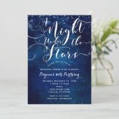 EEN NACHT ONDER DE STERREN Sterrenhemel Blauwe Luc Kaart (Staand voorkant)