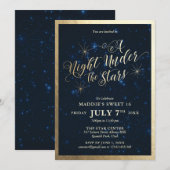 Een nacht onder de sterren, zoete zestien kaart (Voorkant / Achterkant)