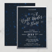 Een nacht onder de sterren, zweet zestien zilver kaart (Voorkant / Achterkant)