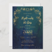 Een nacht onder het Afstuderen van de sterrenschoo Kaart (Voorkant)