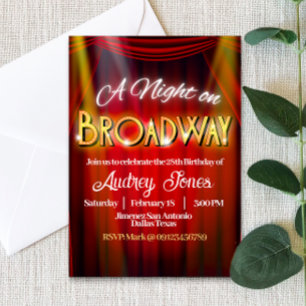 Een nacht op Broadway Kaart
