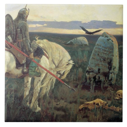 Een nacht op de kruispunten tegeltje (Voorkant)