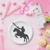 Een nacht op een paard - Kies achtergrondkleur Papieren Bordje (Feest)