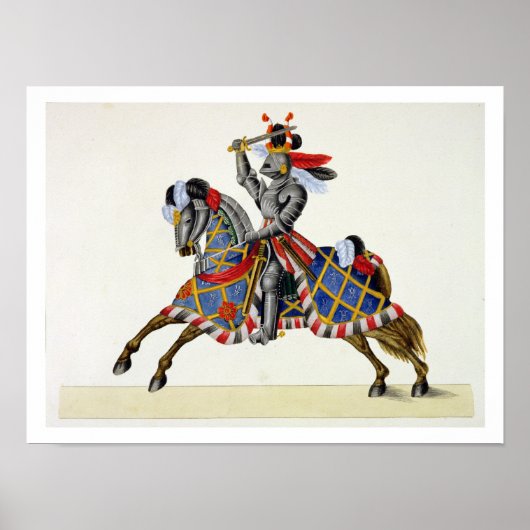 Een nacht op een toernooi, bord uit 'Een geschiede Poster (Voorkant)