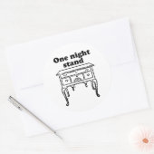 EÉN NACHT STAND RONDE STICKER (Envelop)