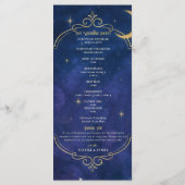 Een nacht tussen de sterren Celestial Skies progra Menu (Achterkant)