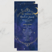 Een nacht tussen de sterren Celestial Skies progra Menu (Voorkant / Achterkant)