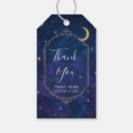 Een nacht tussen de sterren Hemelhemel bruiloft  Cadeaulabel