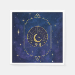 Een nacht tussen de sterren Hemelhemel bruiloft  Servet
